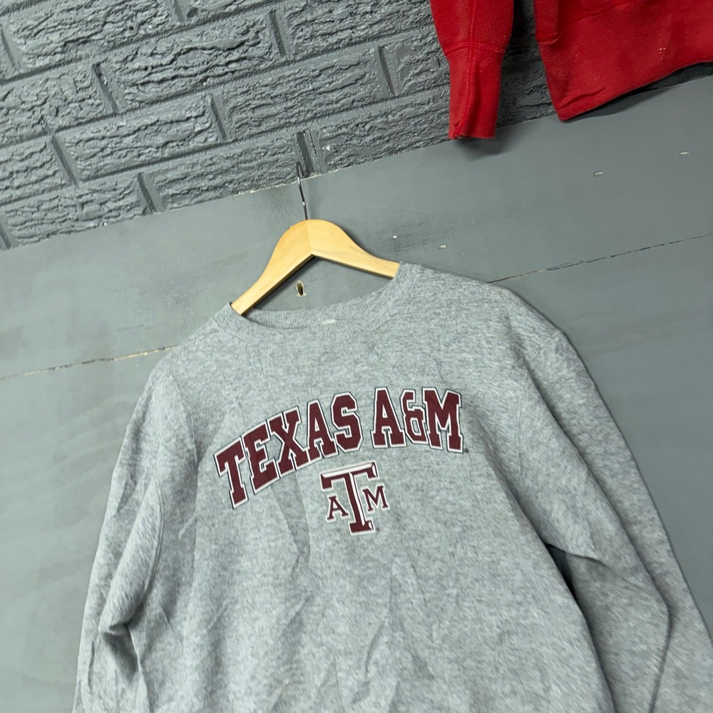 Fruit of the Loom Texas A&M Aggies Sweatshirt Mens Medium Gray Crewneck 5266